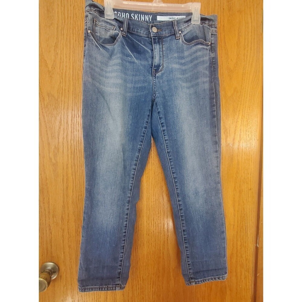 DKNY Soho Skinny Jeans Blue Stretch Womens Size 8 EUC